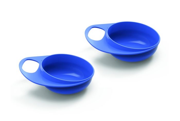 Тарілка для годування Nuvita Easy Eating глибока 2шт. синя NV8431Blue