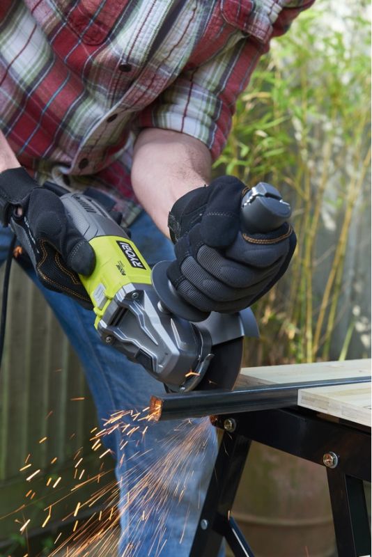 Ryobi Шліфмашина кутова RAG800-125G, 125мм, 800Вт, 12000 об / хв, 2.4кг