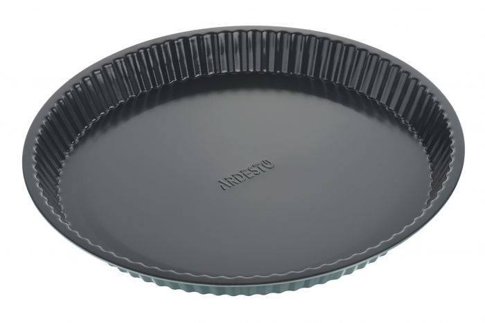 Форма для випікання Ardesto Tasty baking 30*3 см кругла, сірий,голубий, вуглецева сталь
