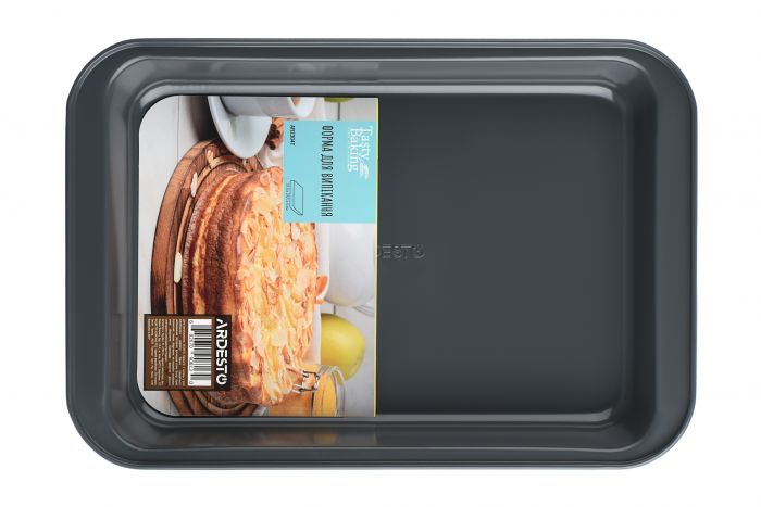 Форма для випікання Ardesto Tasty baking 37,5*25,5 см прямок., сірий,голубий, вуглецева сталь