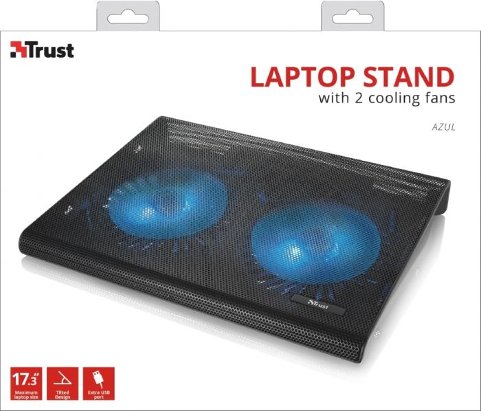 Підставка для ноутбука Trust Azul (17.3") BLUE LED Black