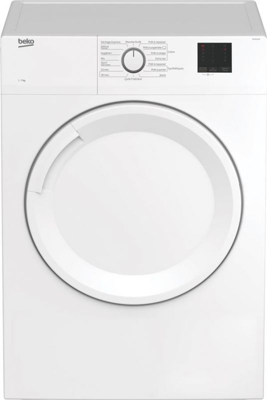 Сушильний барабан Beko DA7011PA - Ш 58.4 см/7 кг/вентиляційний/15 прогр/білий