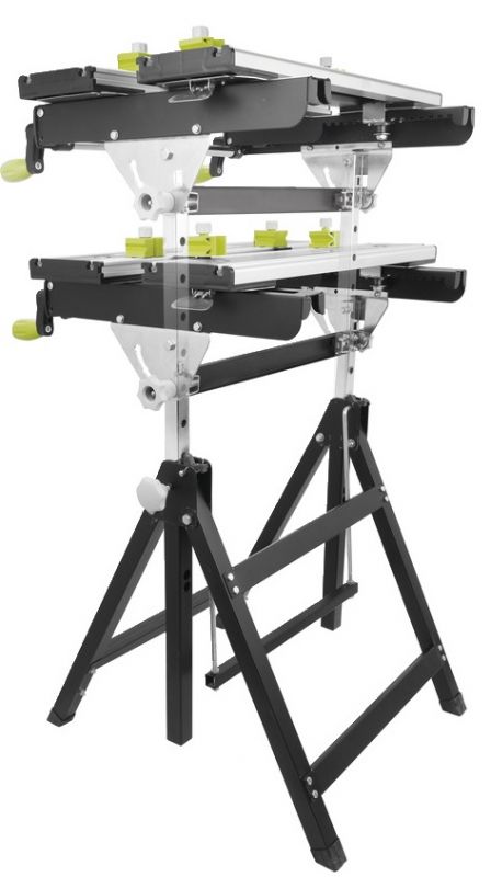 Ryobi Верстак складний RWB03, 600х570х760, 12,5 кг, 100 кг макс.вага, регулювання висоти