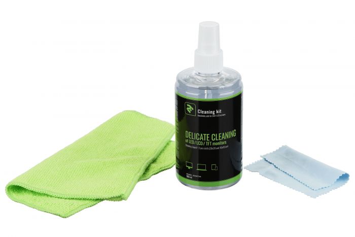 Набір для чищення 2E Liquid for LED / LCD 300ml  + 2 серветки 20X20 10X10 см