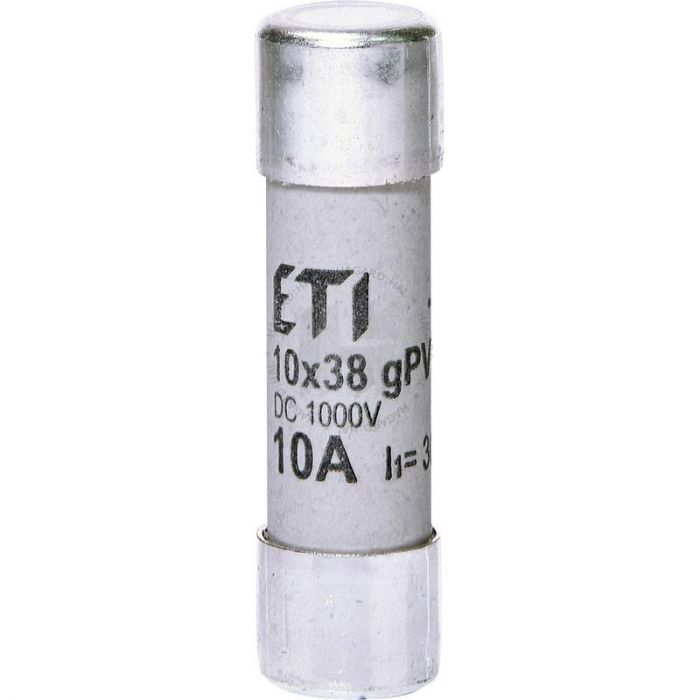 Запобіжник ETI CH 10x38 gPV 10A 1000V (30kA)