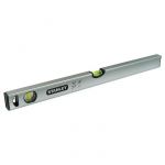 Рівень Stanley "Classic", алюмінієвий, 60 см, 2 капсули, магнітний