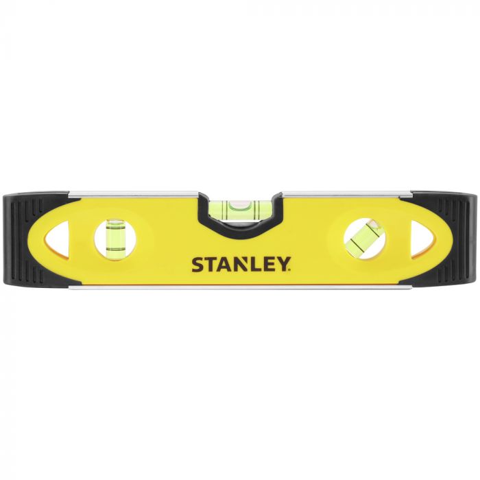 Рівень Stanley "Torpedo", пластик, 23 см, 3 капсули, магнітна основа