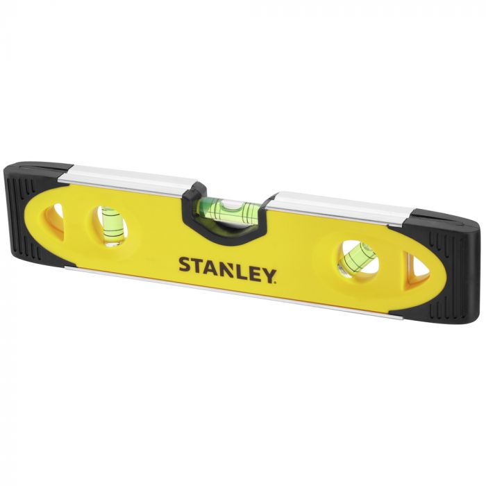 Рівень Stanley "Torpedo", пластик, 23 см, 3 капсули, магнітна основа