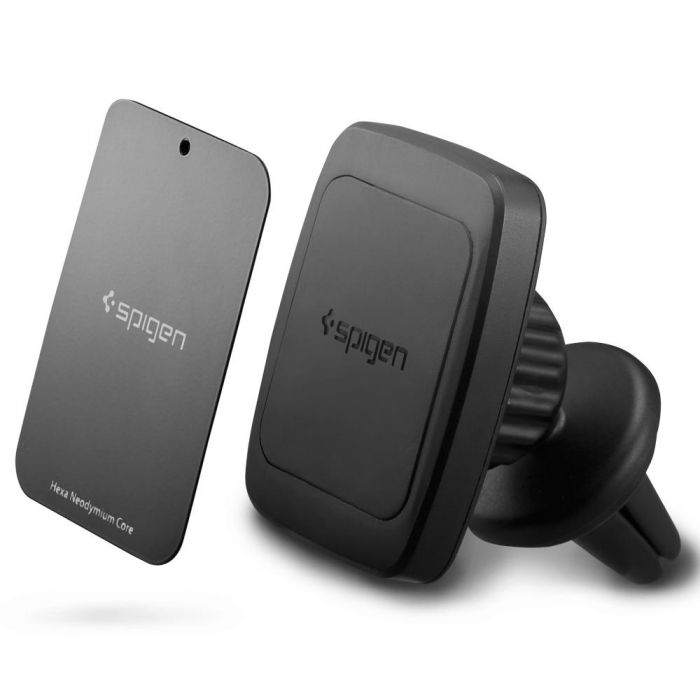 Тримач автомобільний Spigen Kuel H12 Air Vent Magnetic Swivel Car Mount Holder Black