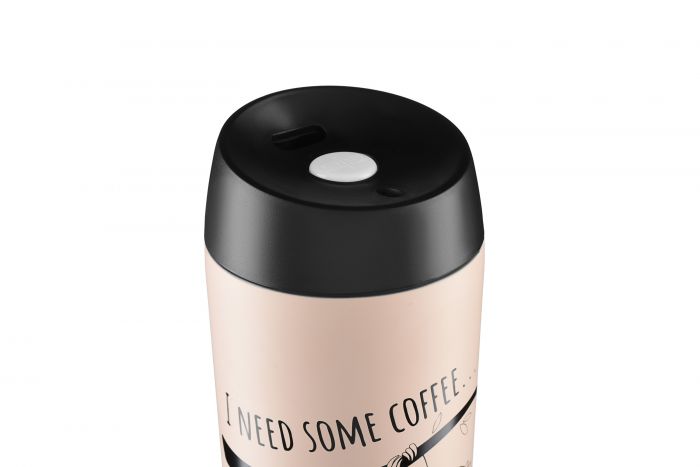 Термокухоль Ardesto Coffee time Bradypus 450 мл, беж, нержавіюча сталь