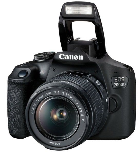 Цифр. фотокамера дзеркальна Canon EOS 2000D + об`єктив 18-55 IS II