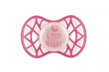 Пустушка симетрична Nuvita NV7085 Air55 Cool 6m+ "GOOD NIGHT" світиться у темряві кольору марсала