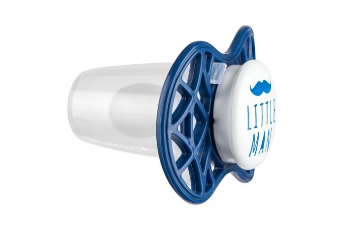 Пустушка симетрична Nuvita NV7085 Air55 Cool 6m+ "LITTLE MAN" темно-синя