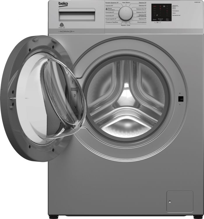 Пральна машина з фронт. зав. BEKO WUE6511XSS, 6кг, 1000, A+++, 42см, Дисплей, Сірий