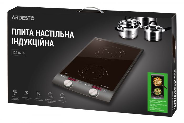Індукційна електроплитка Ardesto ICS-B216