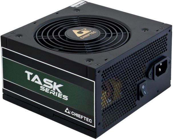 Блок живлення CHIEFTEC Task (500W), ATX v2.3, 110-240V, >85%, 80+ Bronze, 120мм, 1xMB 24pin(20+4), 1xCPU 8pin(4+4), 3xMolex, 5xSATA, 1xPCIe 8pin(6+2), CE, CB, TUV, FCC, RoHS, Bulk