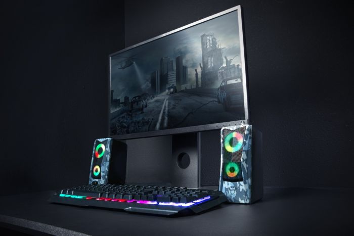 Акустична система (Колонки) Trust 2.0 GXT 606 JAVV RGB USB SNOW CAMO