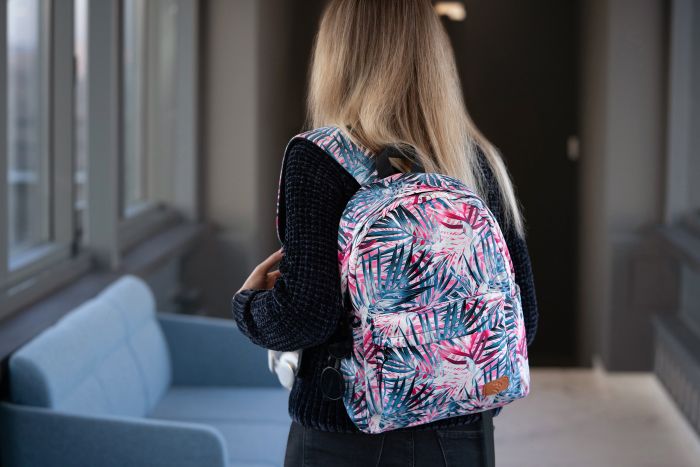 Рюкзак 2Е, TeensPack Palms, рожевий