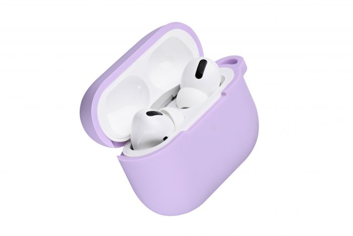 Чохол 2Е для Apple AirPods Pro, Pure Color Silicone (2.5mm) , Light purple