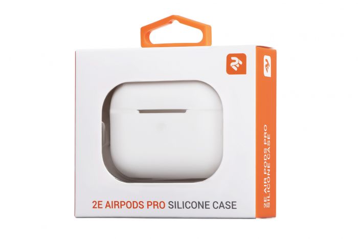Чохол 2Е для Apple AirPods Pro, Pure Color Silicone (2.5mm) , White