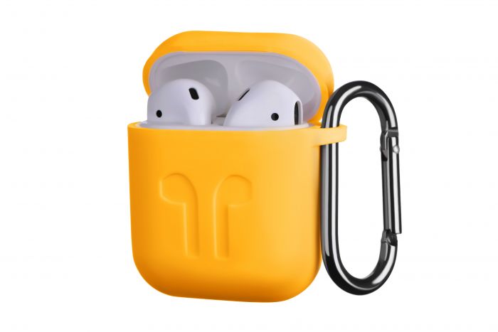 Чохол 2Е для Apple AirPods, Pure Color Silicone Imprint (1.5mm), Yellow