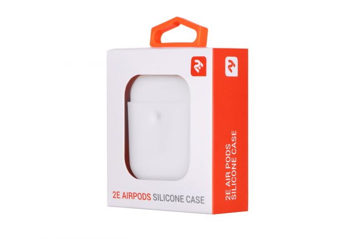 Чохол 2Е для Apple AirPods, Pure Color Silicone (3.0mm) , White