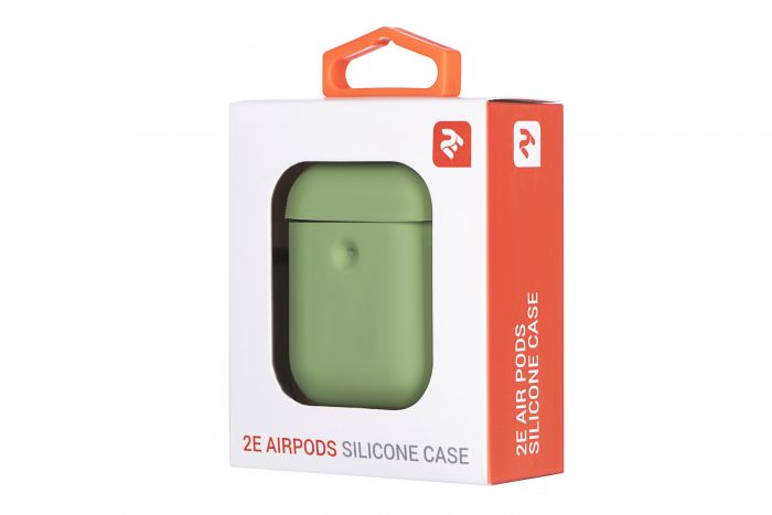 Чохол 2Е для Apple AirPods, Pure Color Silicone (3.0mm) , Light green