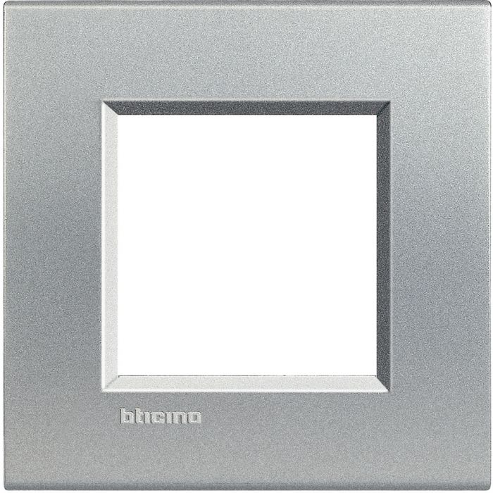 Bticino LivingLight Рамка прямокутна, 1 пост, колір Алюміній