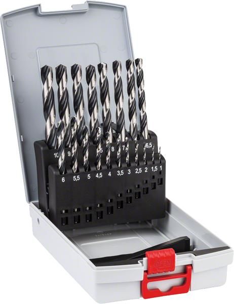Свердла по металу Bosch HSS PointTeQ набір 19шт, 1,1.5,2,2.5,3,3.5,4,4.5,5,5.5,6,6.5,7,7.5,8,8.5,9,9.5,10