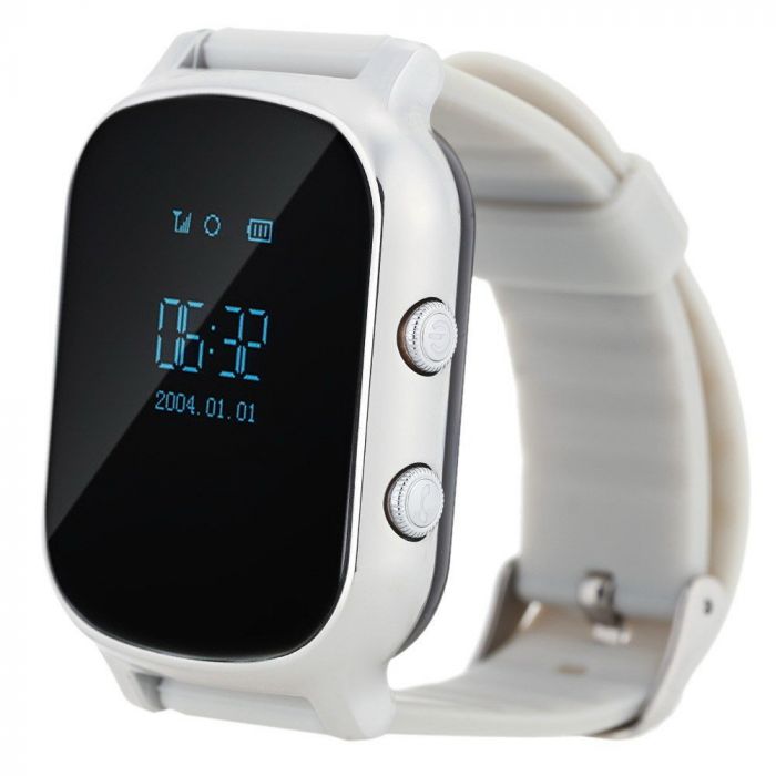 Дитячий GPS годинник-телефон GOGPS ME К20 Хром