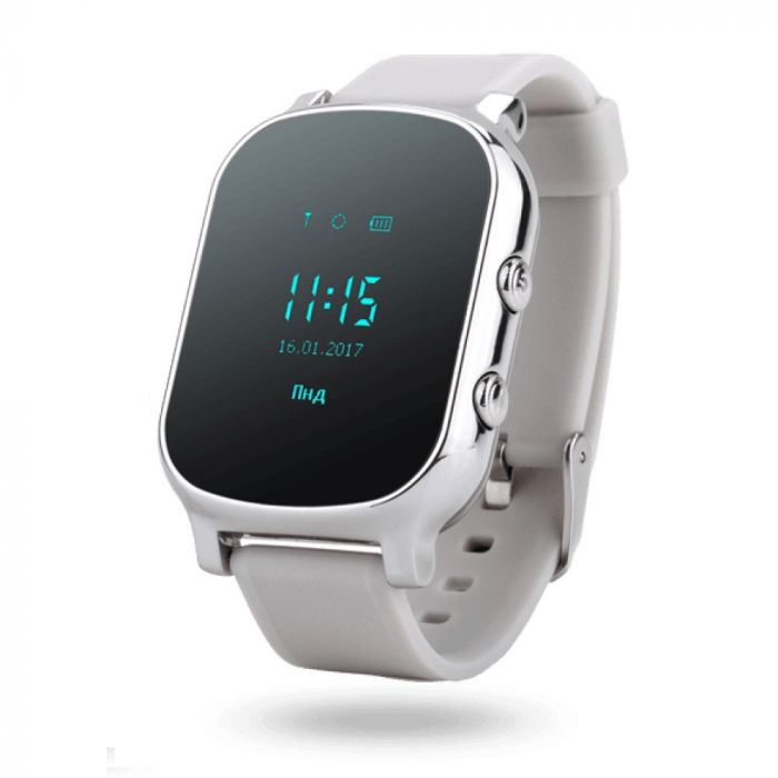 Дитячий GPS годинник-телефон GOGPS ME К20 Хром
