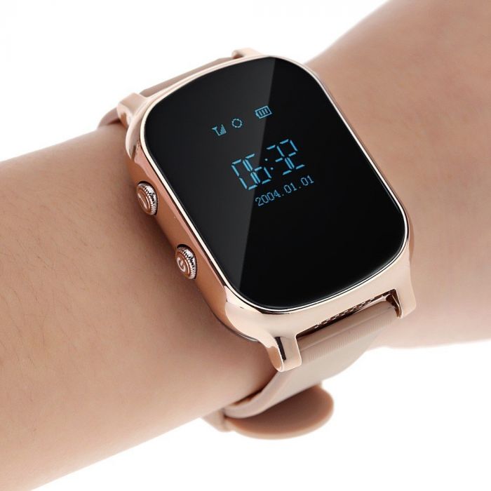 Дитячий GPS годинник-телефон GOGPS ME К20 Золотий