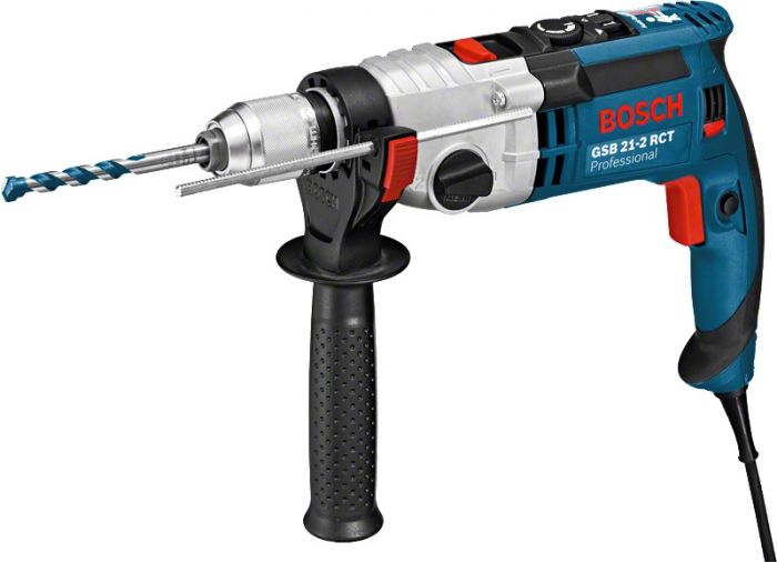 Дриль ударний Bosch GSB 21-2 RCT, 1300Вт, БЗП 1.5-13мм, 2.85 кг