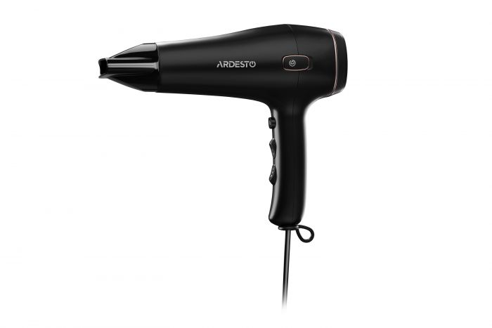 Фен Ardesto HD-Y210/ 1750-2100Вт/2 швидкості/ 3темп.режима/авто.змотування шнура/чорний