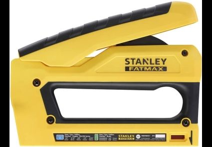 Степлер Stanley "FatMax", 6-14мм тип скоб G та 12-15мм тип скоб J, реверсивна рукоятка, індикатор залишку скоби