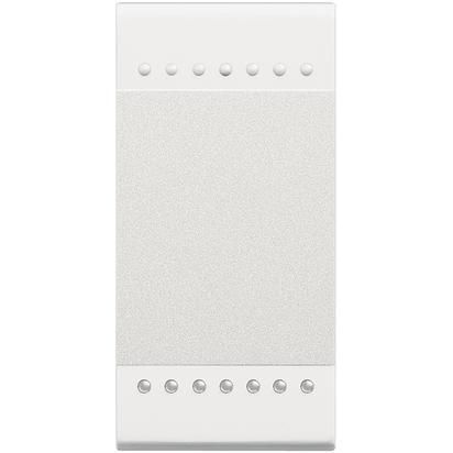 Bticino LivingLight Кнопка з гвинтовими клемами, розмір 1 модуль, колір білий