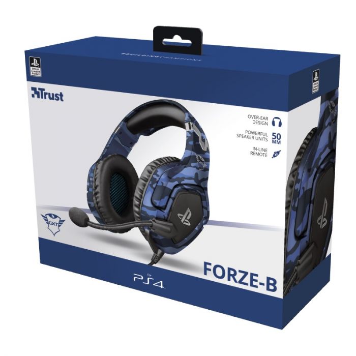 Гарнітура Trust GXT 488 Forze-G для PS4 Blue
