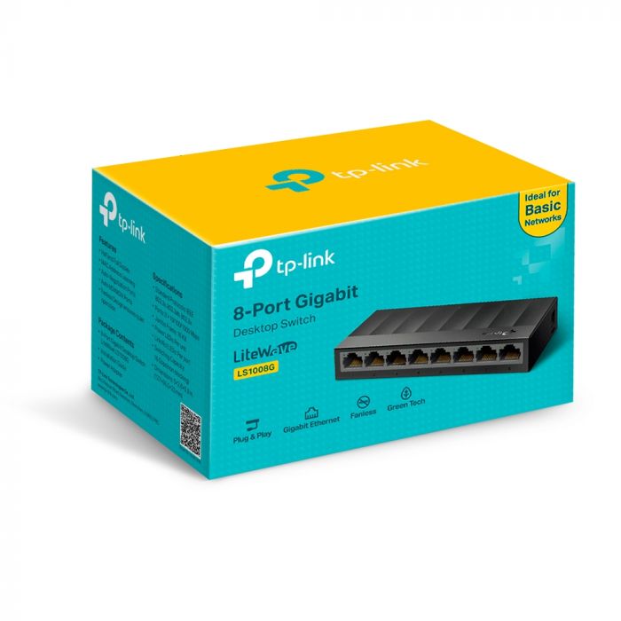 Комутатор TP-LINK LiteWave LS1008G 8xGE некерований