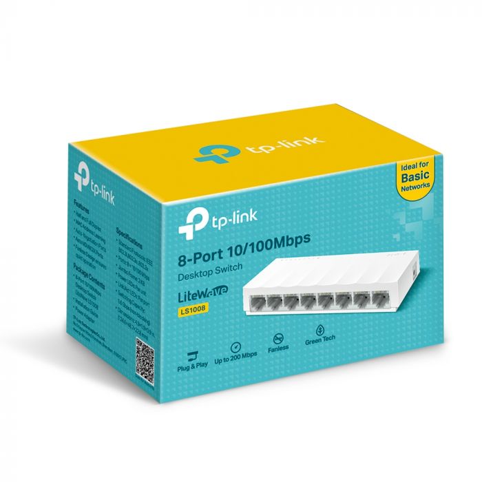 Комутатор TP-LINK LiteWave LS1008 8xFE некерований