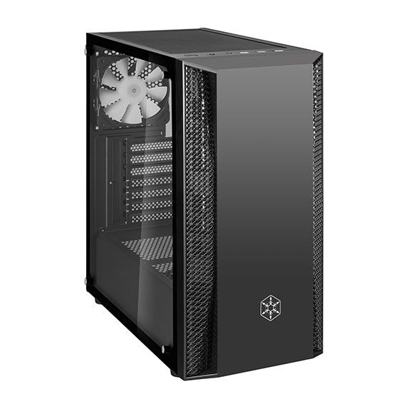 Корпус SilverStone FARA FAB1B-RGB,MidT,USB 3.0x2,USB 2.0x1,2x120мм RGB,скло(бічна панель),без БЖ,чорний