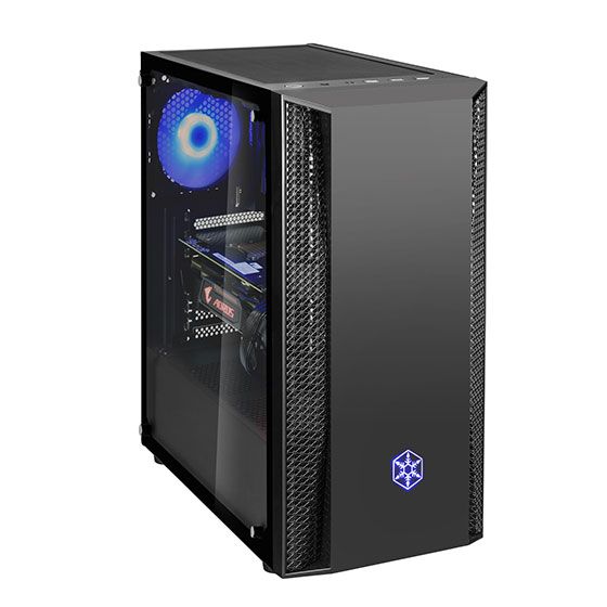 Корпус SilverStone FARA FAB1B-RGB,MidT,USB 3.0x2,USB 2.0x1,2x120мм RGB,скло(бічна панель),без БЖ,чорний