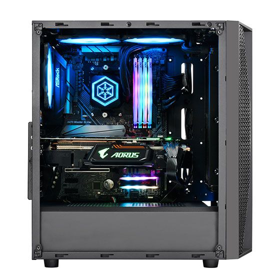 Корпус SilverStone FARA FAB1B-RGB,MidT,USB 3.0x2,USB 2.0x1,2x120мм RGB,скло(бічна панель),без БЖ,чорний