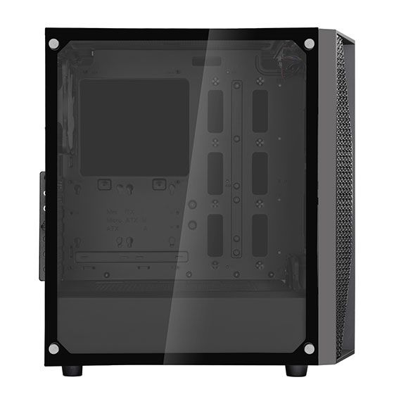 Корпус SilverStone FARA FAB1B-RGB,MidT,USB 3.0x2,USB 2.0x1,2x120мм RGB,скло(бічна панель),без БЖ,чорний