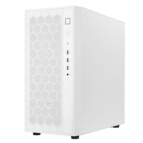 Корпус SilverStone FARA FAR1W-G,MidT, USB3.0x2, USB2.0x1, 1x120мм, скло (бічна панель), без БЖ, білий