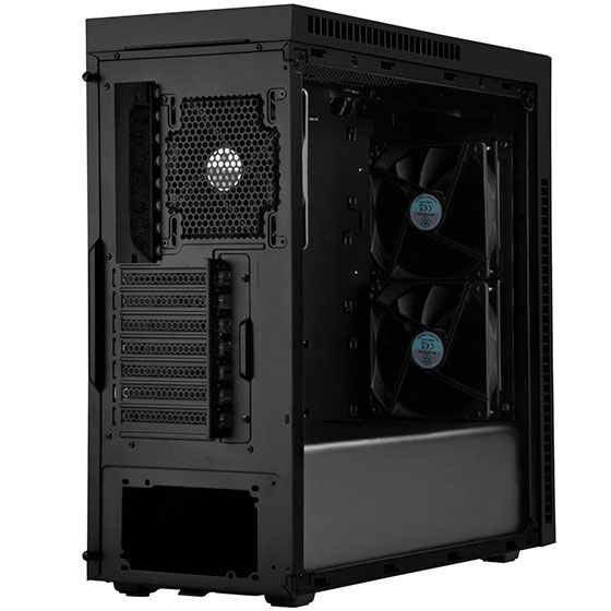 Корпус SilverStone KUBLAI KL07B,MidT, USB3.0x2, Type-Cx1, 3x140мм, шумоізоляція, без БЖ, чорний