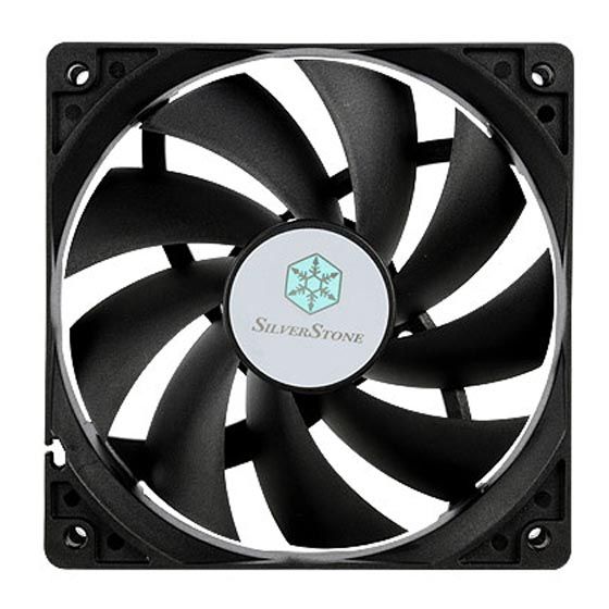 Корпусний вентилятор SilverStone SST-FN121-P 120мм, 3пін,1200 rpm ± 200 rpm, чорний