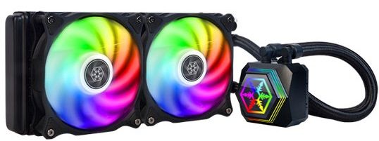 Система рідинного охолодження SilverStone Perma FROST Premium 240 ARGB,775, 115x,1366,2011,2066,FM1(2),AM3(+),AM2(+),AM4,2х120мм