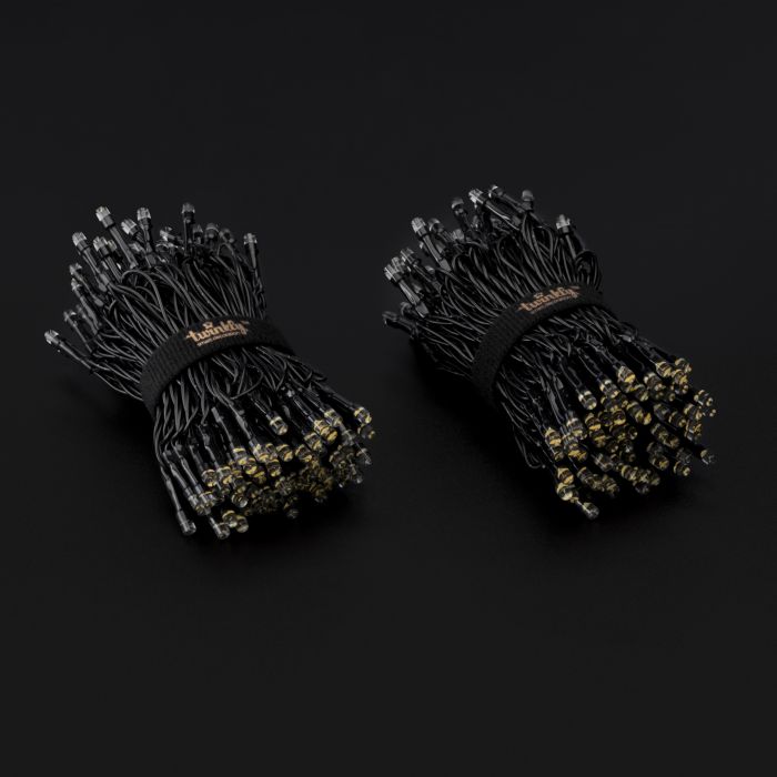 Smart LED Гірлянда Twinkly  Strings AWW 250, Gen II, IP44, довжина 20м,кабель чорний
