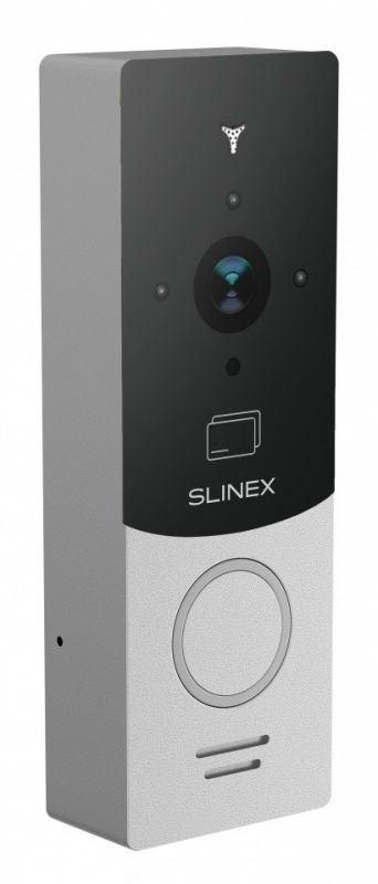 Панель виклику Slinex ML-20CRHD, персональна, 2MP, 115 градусів, безконтактна картка, сріблястий чорний