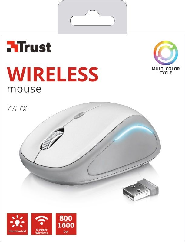 Миша Trust YVI FX WL WHITE